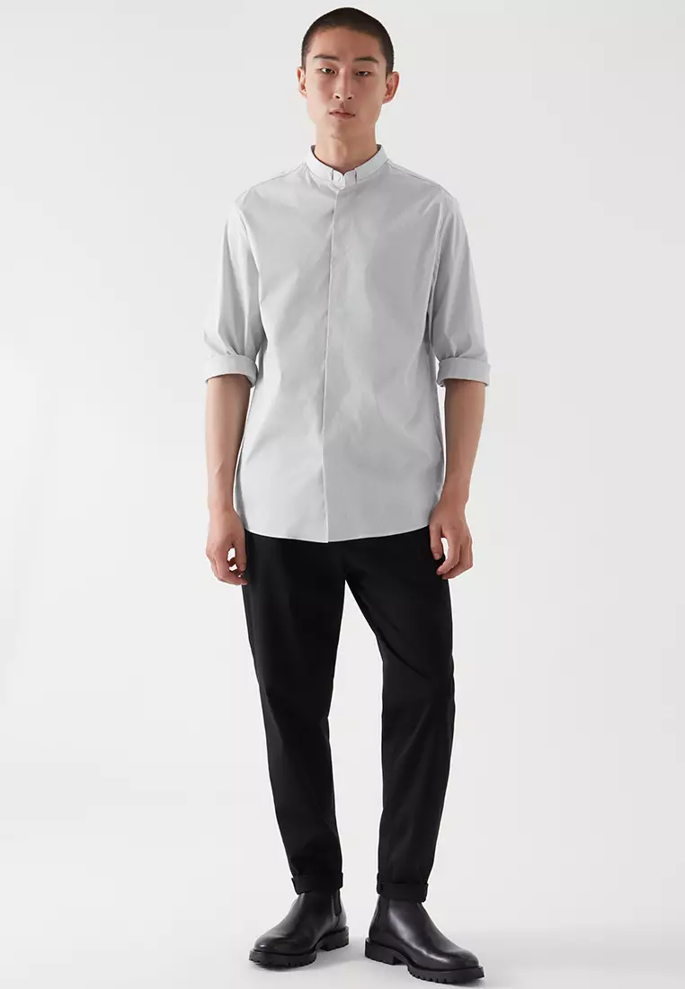 Buy COS Regular-Fit Collarless Shirt 2024 Online