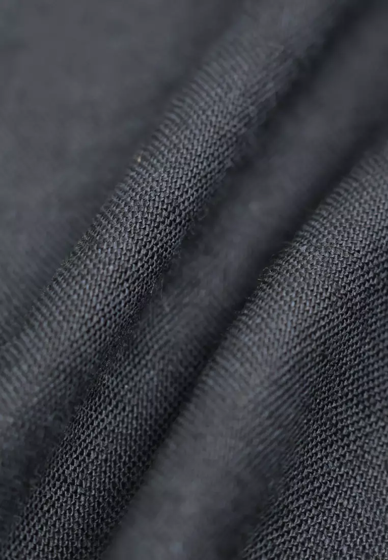 Emba Denim - Arsalan Kemeja Koko Pria Lengan Pendek Regular Black