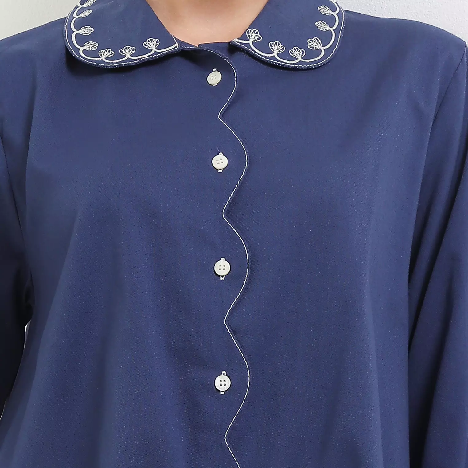 MFMW Rosine Atasan Blouse Navy