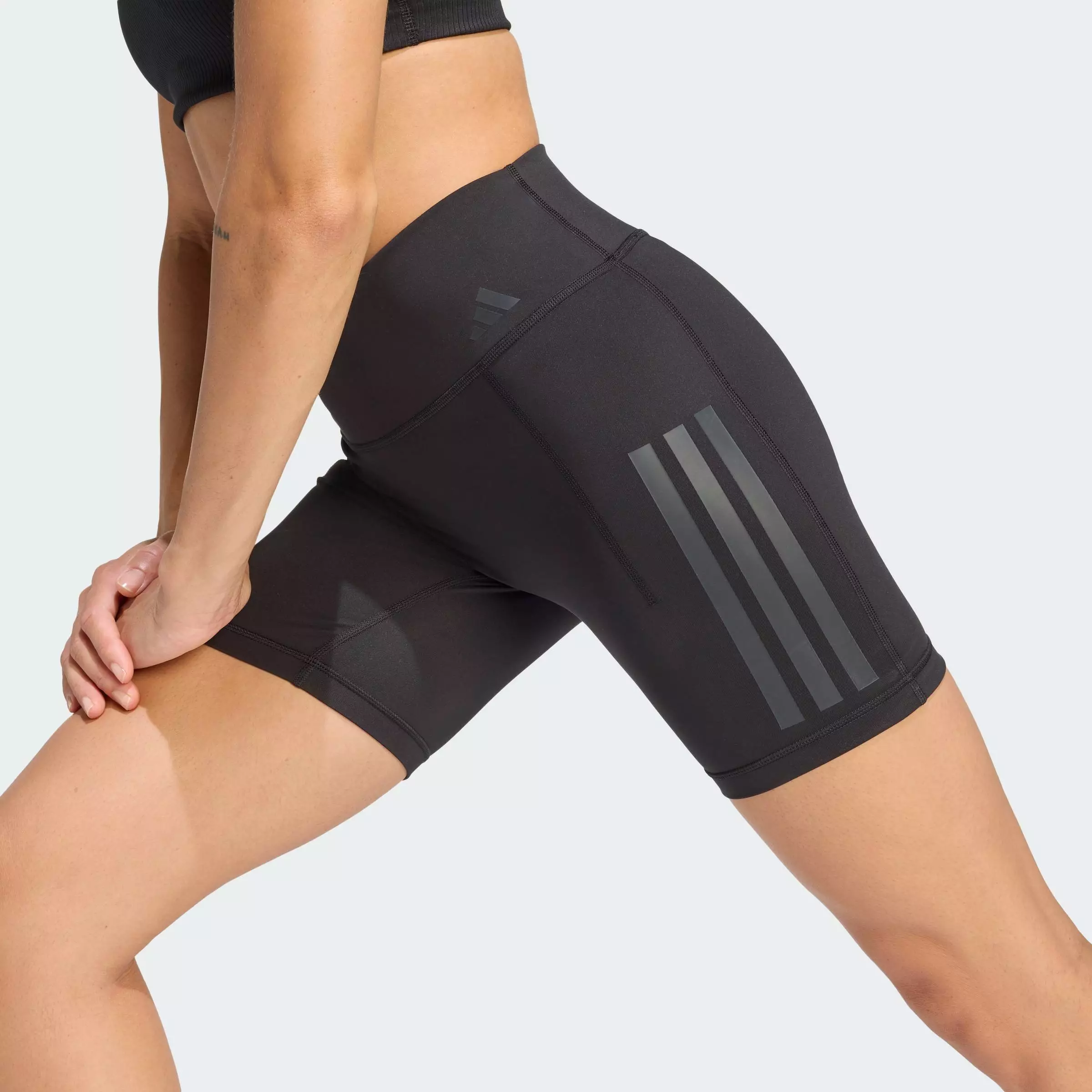 Gym & Training Optime Workout 3-Stripes Short Leggings Women Black JZ1100