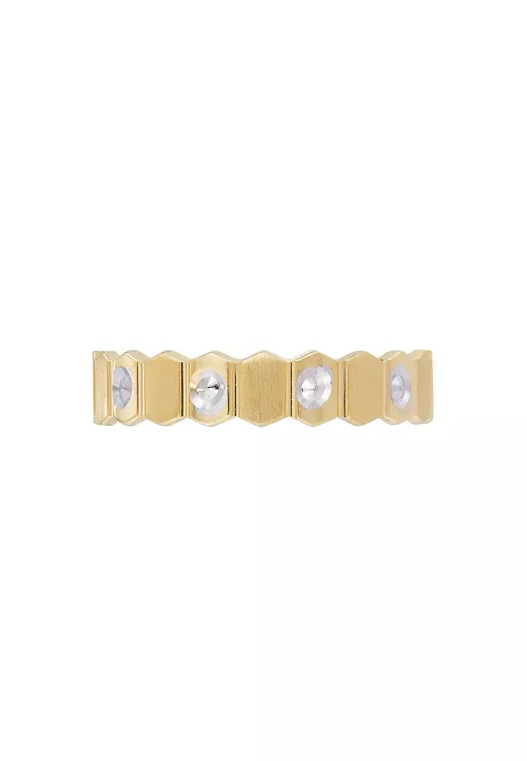 HABIB 375/9K Yellow and White Gold Ring WAA1335-YW