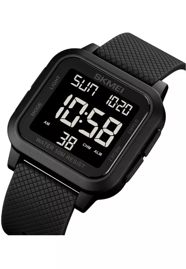 Jam Tangan Digital Pria Waterproof Many Function Strap Tali Material Silicone GN90 ORIGINAL