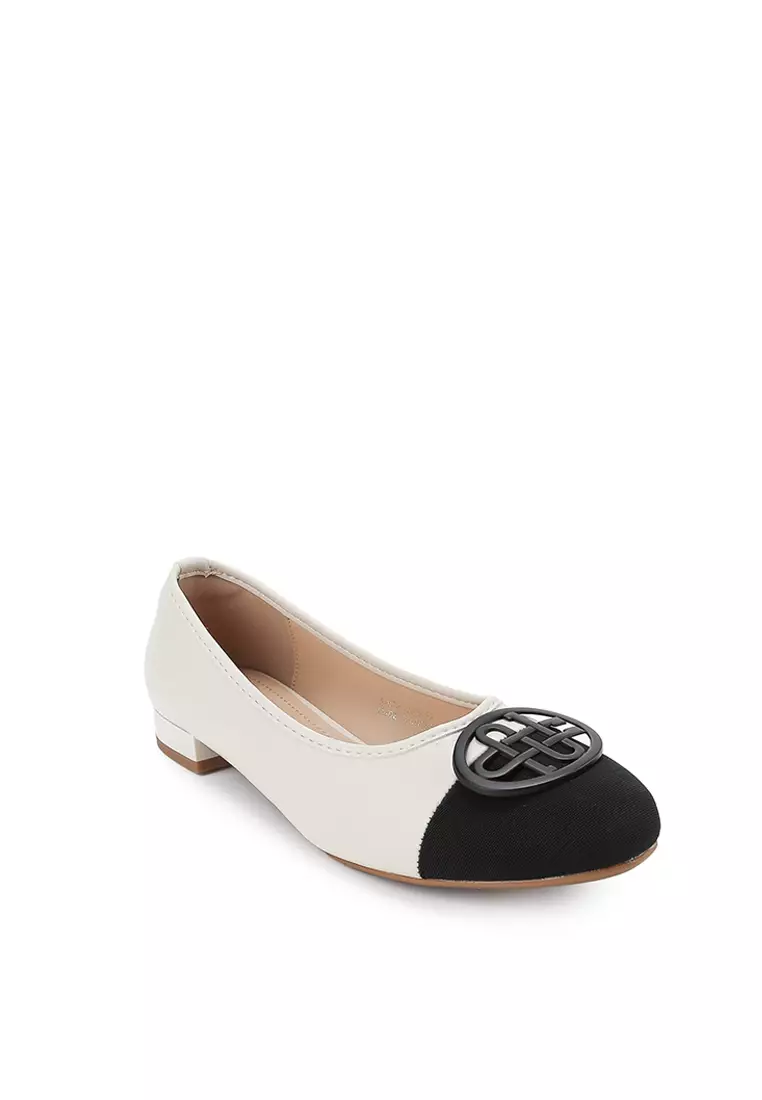 EDITH J2426-6-36 Formal Shoes Off White/Black