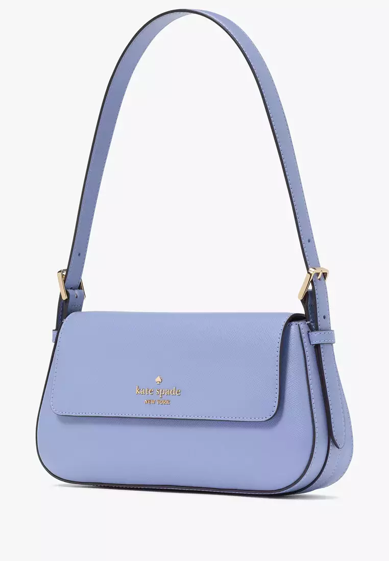 Madison Saffiano Leather Small Flap Shoulder Bag