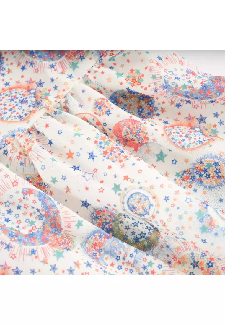 星星月亮女童漢服唐裝連衣裙0852