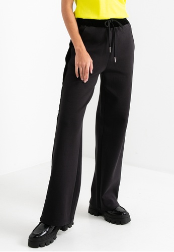 ck Calvin Klein black Core Spacer Velvet Waist Pants 25F7EAA708C9F5GS_1