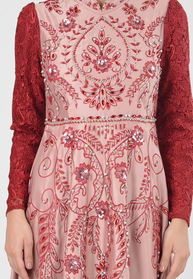 Bibiq Gamis Brokat Satin