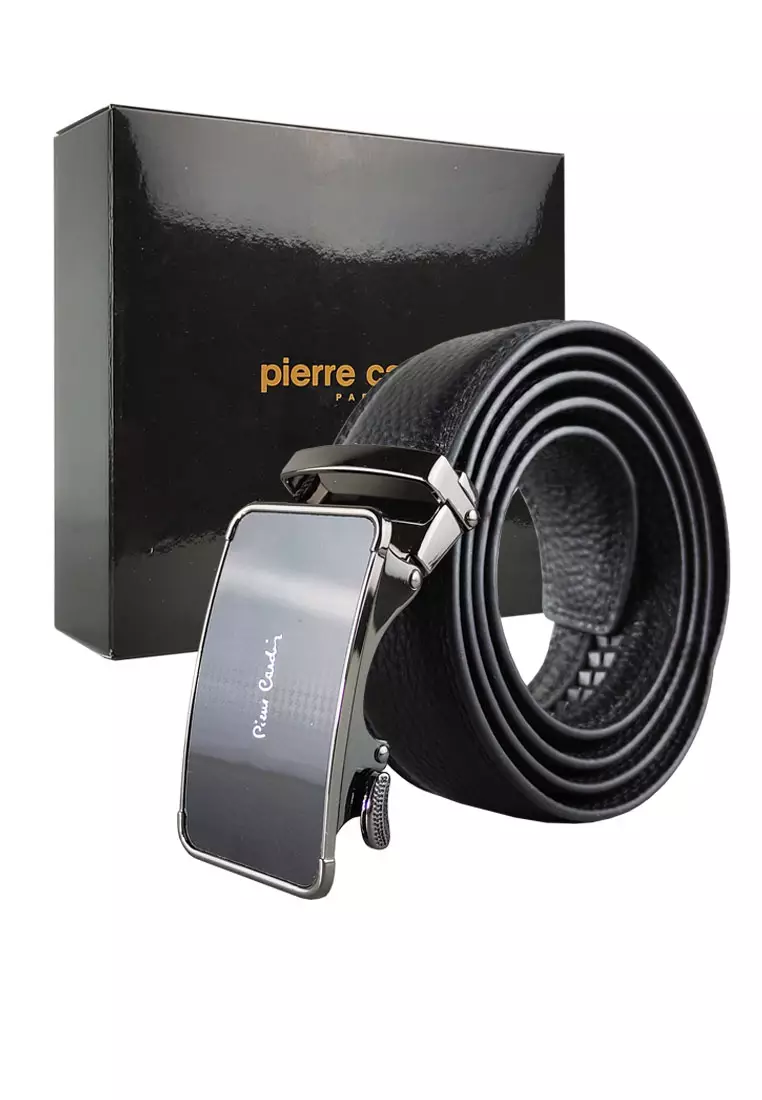 Pierre Cardin Ikat Pinggang Pria Kulit Leather Sabuk Gesper Branded Impor Men Belt Casual A