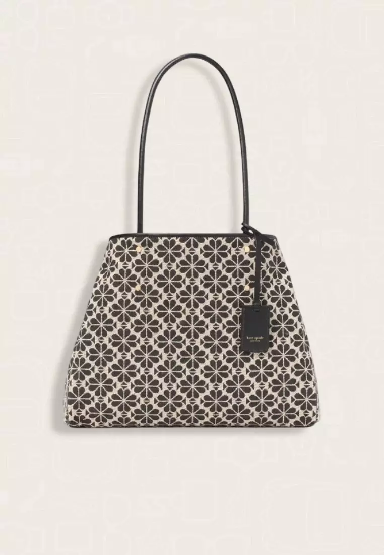 Kate Spade Spade Flower Jacquard Large Everything Tote Sand Multi
