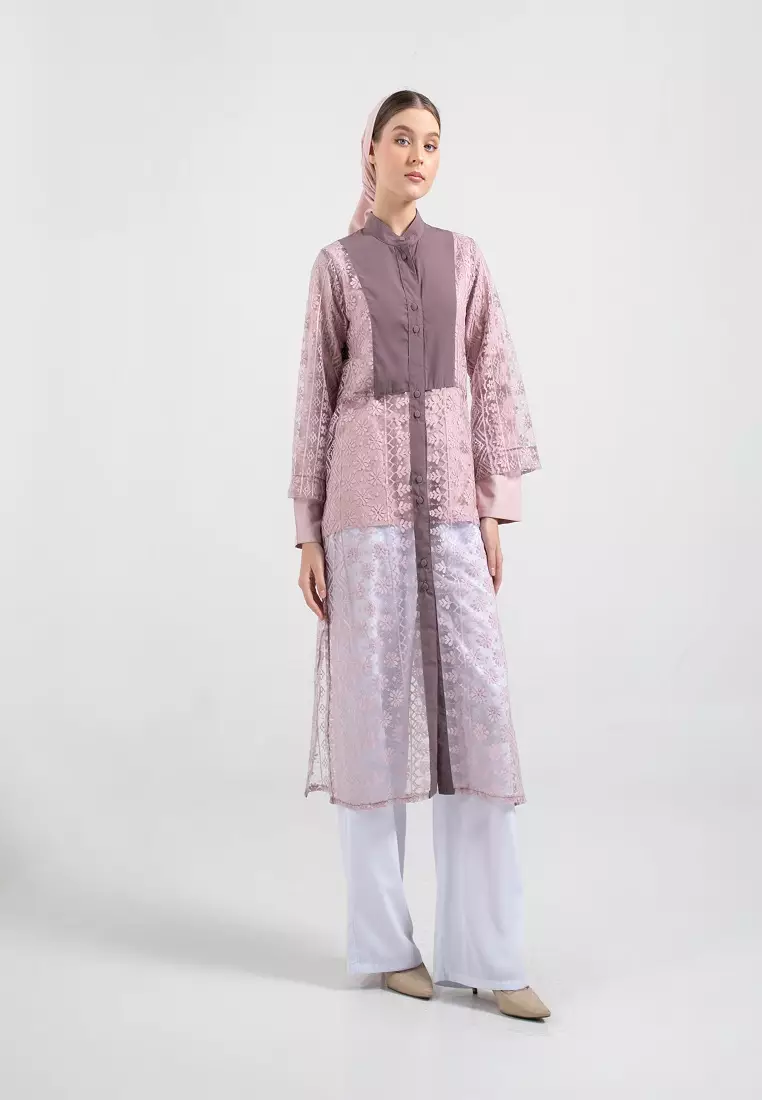 Maira Oter Brokat Pink