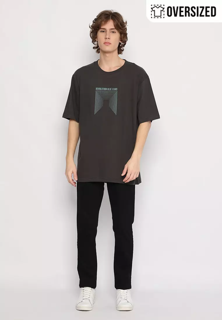 RBJ T-Shirt Cotton Oversized Pria 2079131711