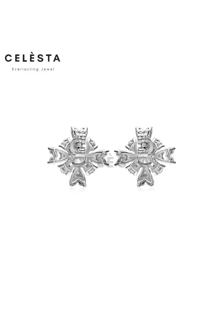 Berlian Moissanite Eloise Earring [GRA CERTIFICATE MOISSANITE DIAMOND] - Anting 0.5ct Moissanite Diamond with 925 Silver Celesta Moissanite