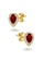Aquae Jewels yellow Earrings Empress Precious Stone, 18K Gold and Diamonds with Ruby - Emerald - Sapphire - Yellow Gold,Sapphire 189B4AC13F402DGS_2