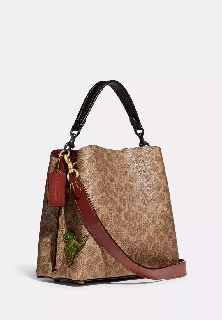 Jual Coach Coach Willow Bucket Bag In Signature Canvas With