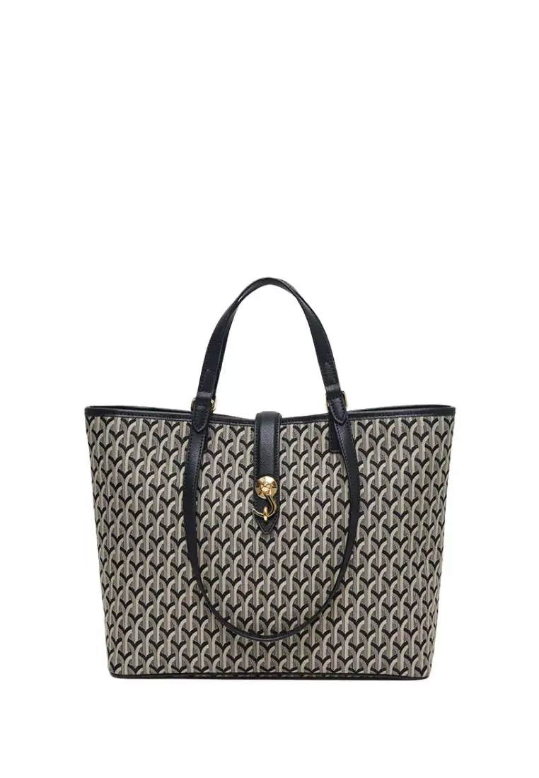 Wanda Shopper Jacquard Black