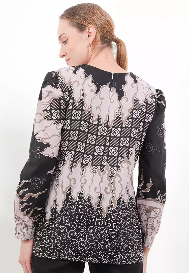 Saroja Blouse Batik Exclusive Premium Wanita Casual Modern