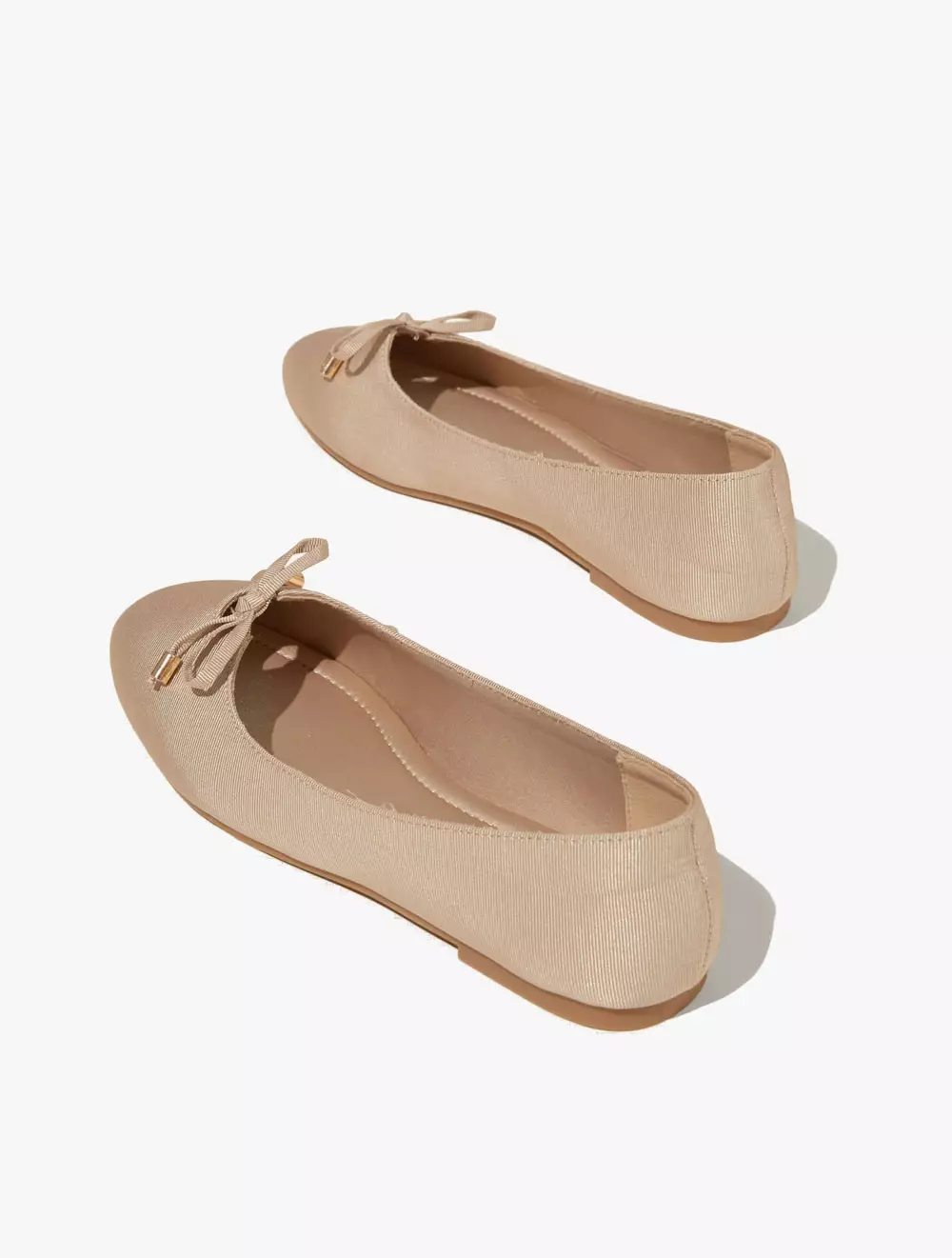 Rubi - Sepatu Wanita - Mia Bow Ballerina - Taupe Grosgrain