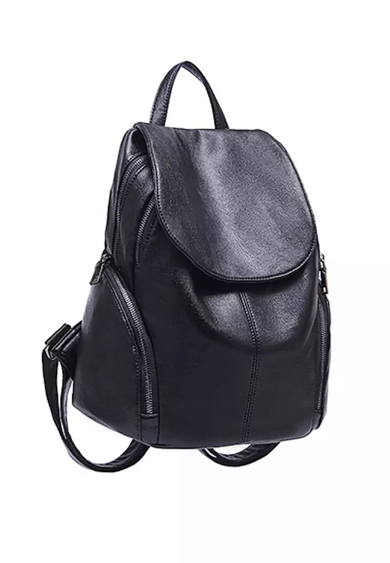 soft leather backpack handbag