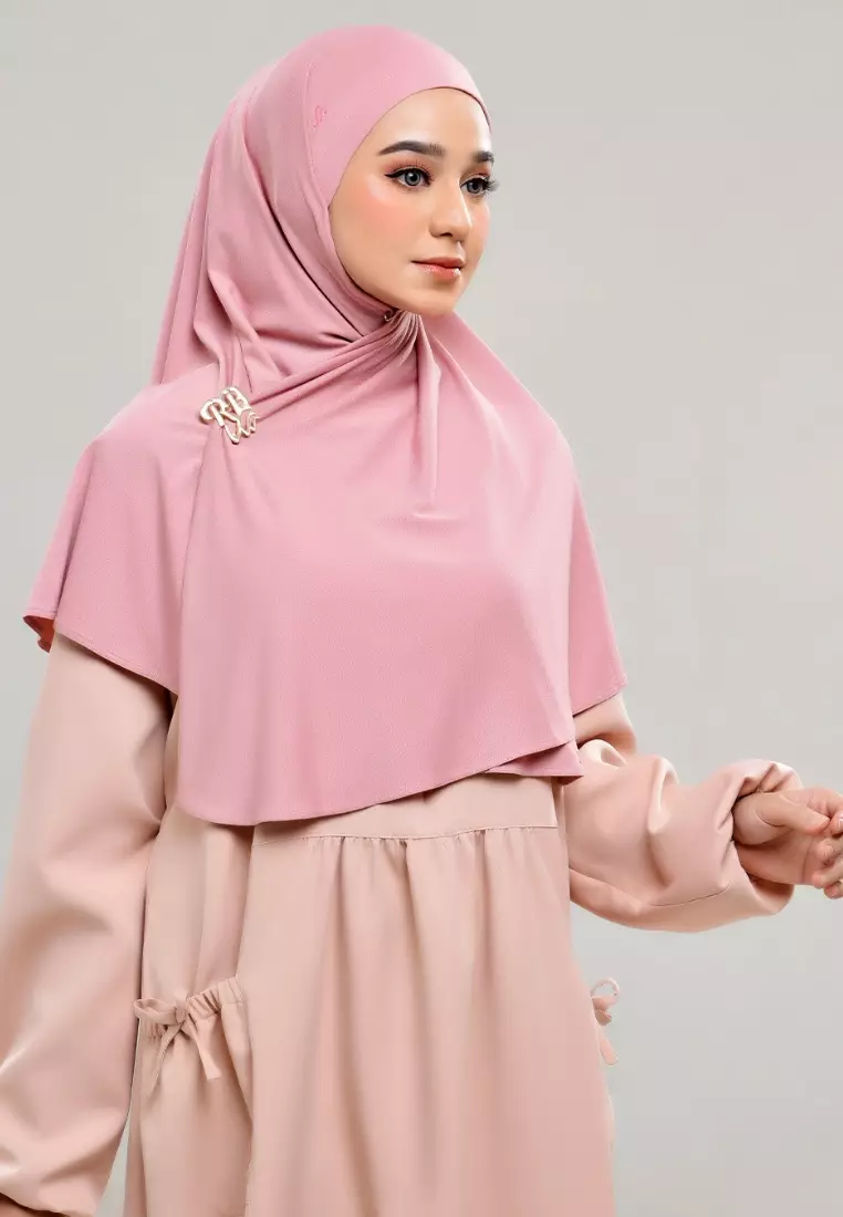 Rabbani - Gamis Dress Muslim Wanita Dreslim Amelia Peach Exclusive