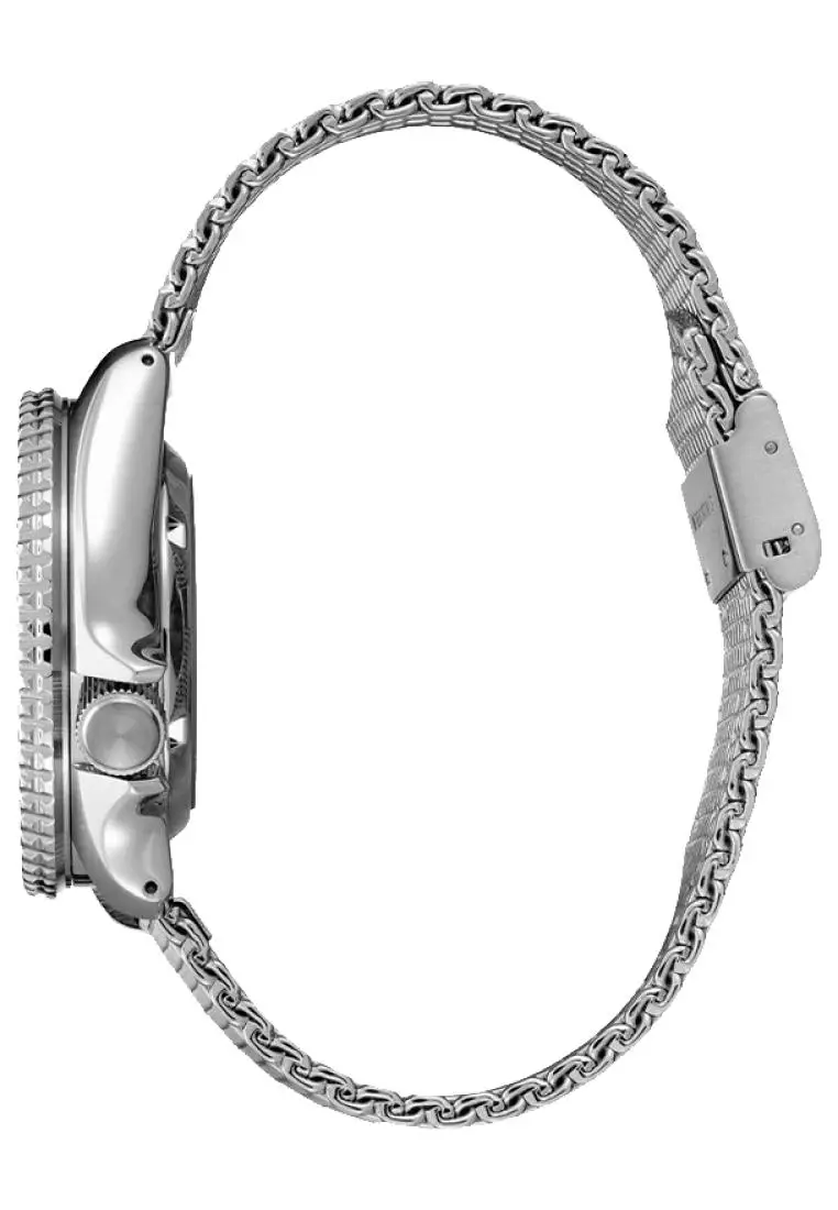 Jam Tangan Pria Seiko 5 Sports Original Garansi Resmi SRPE75K1 Strap Stainless Steel Silver Mesh Bracelet