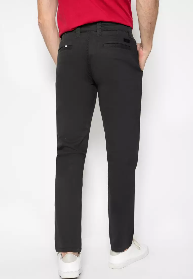 LGS - Celana Casual - Polos - Hitam - SlimFit - CCT.514.S044.009