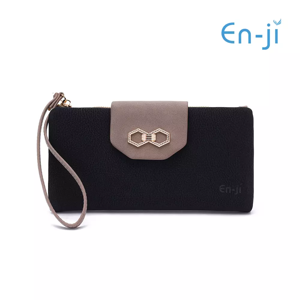 En-ji Doku Wallet Wanita Warna Black
