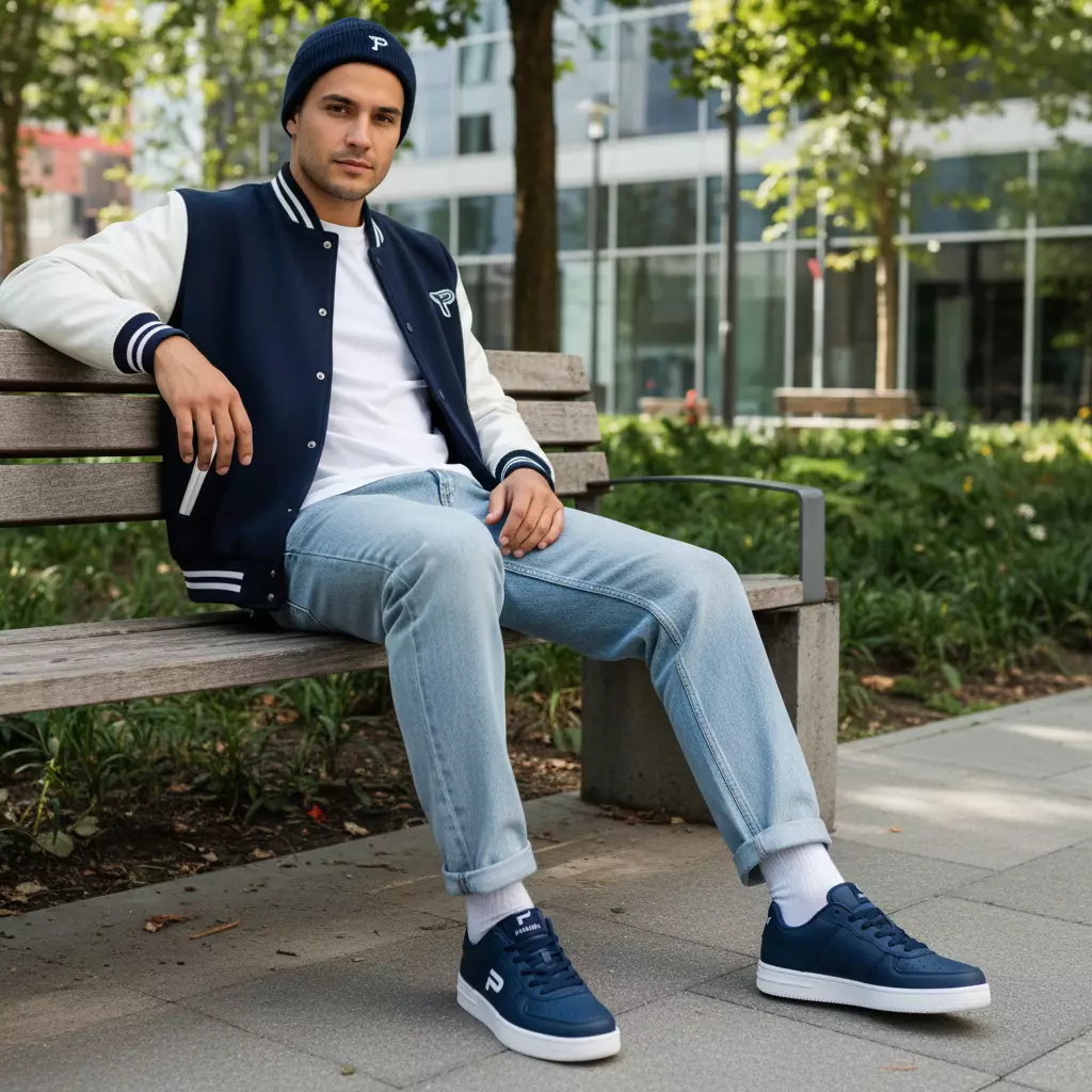 PAULMAY - Sepatu Sneakers Pria Denver - Blue White