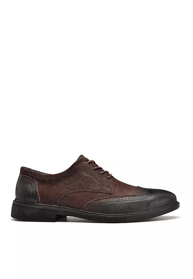 Discount on Twenty Eight Shoes  shoes - SKU: VANSA Brogue Top Layer Cowhide Business Shoes VSM-F282