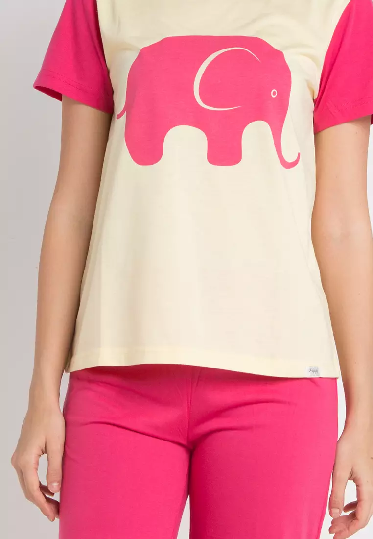 Short Sleeve, Long Pants Elephant