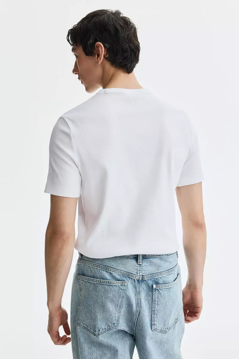 Slim Fit Ribbed T-shirt