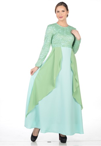 Jual Zetaa Zetaa Gamis Brokat Sifone Original Zalora Indonesia