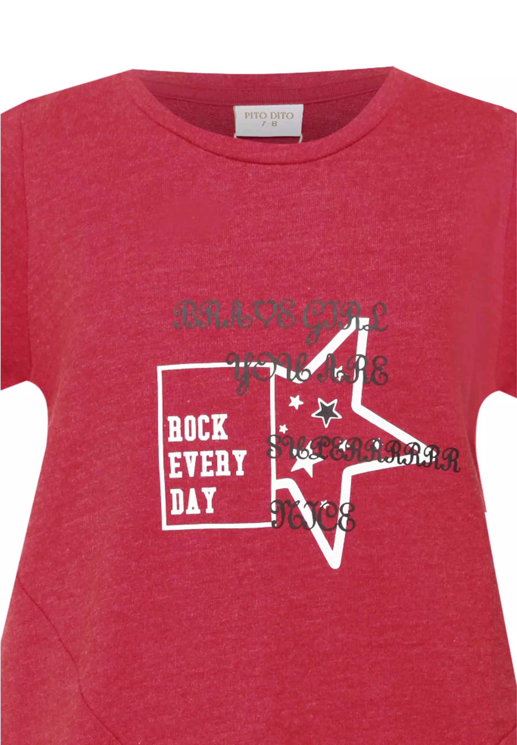 Pito Dito Girl Olesya Dress Anak Merah