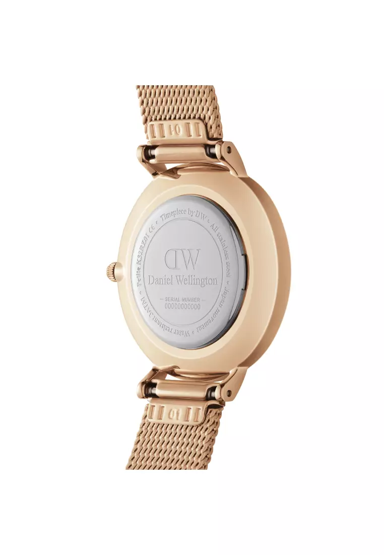 Petite Roman numerals 28mm Melrose Rose Gold White Dial - Fashion Watch for women - Stainless Steel Strap Watch - Female Watch - DW Official - Authentic