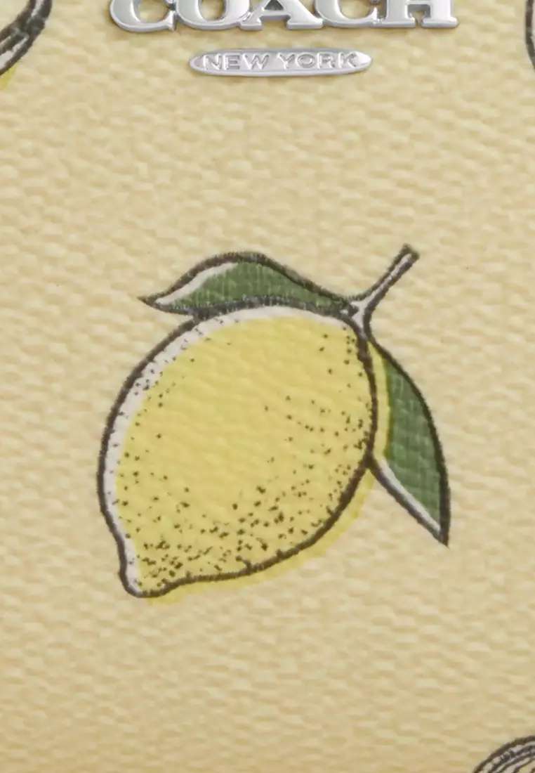Snap Wallet With Lemon Print - Garden Glade Multi CAP19