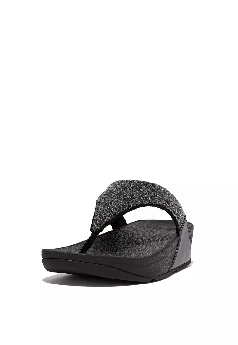 Buy Fitflop FitFlop LULU Women s Opul Toe Post Sandals All Black