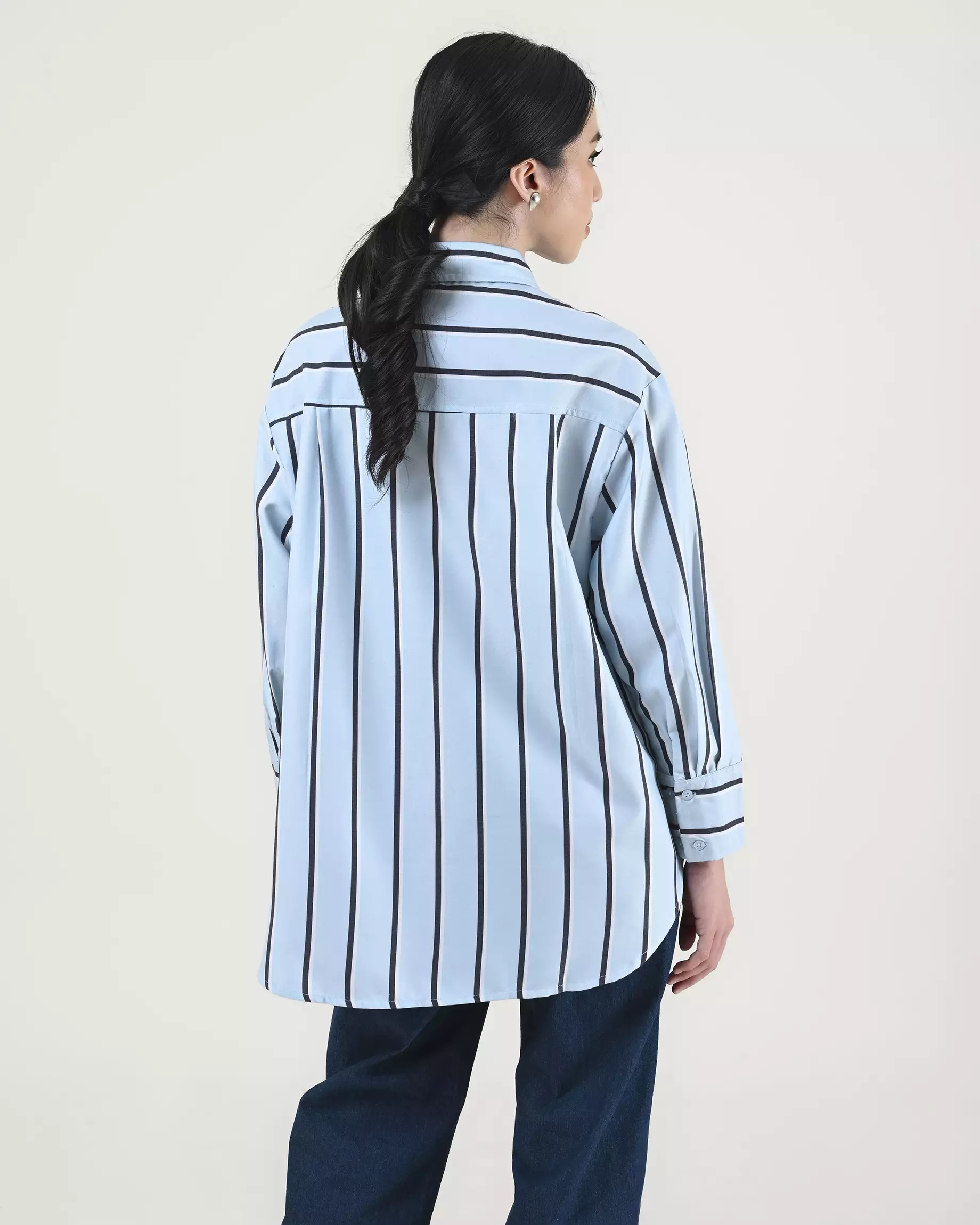 Geulis.id PIPER SHIRT - Stripesskyblue