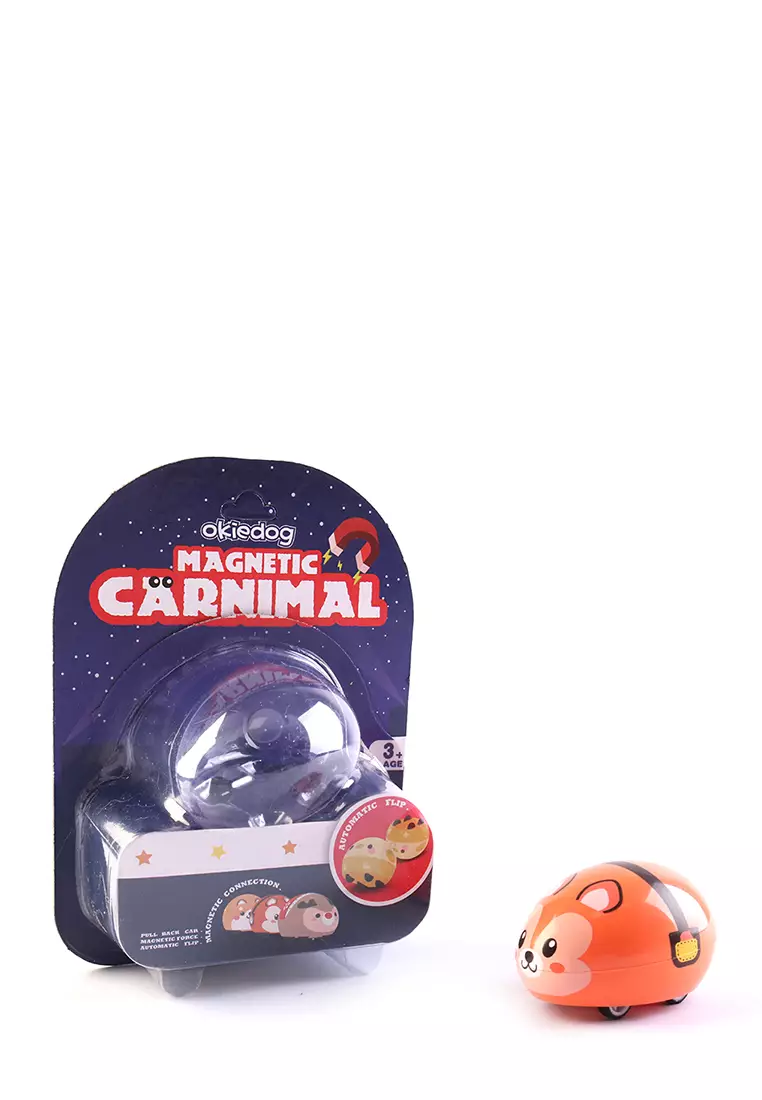 Okiedog Magnetic Carnimal Squirrel - Mobil mainan magnet anak