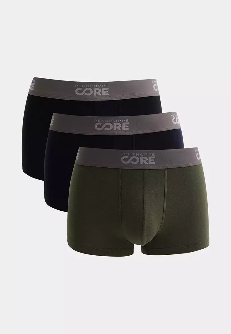 Buy Penshoppe Core Men's 3 In 1 Bundle Boxer Briefs 2024 Online