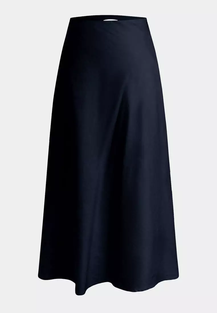 Kade Linen Blend Midi Skirt