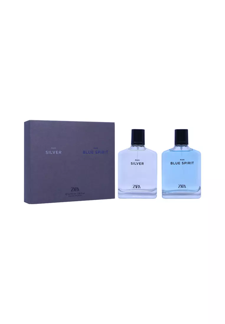 Zara Man Silver & Man Blue Spirit 2x100 ML - One Size