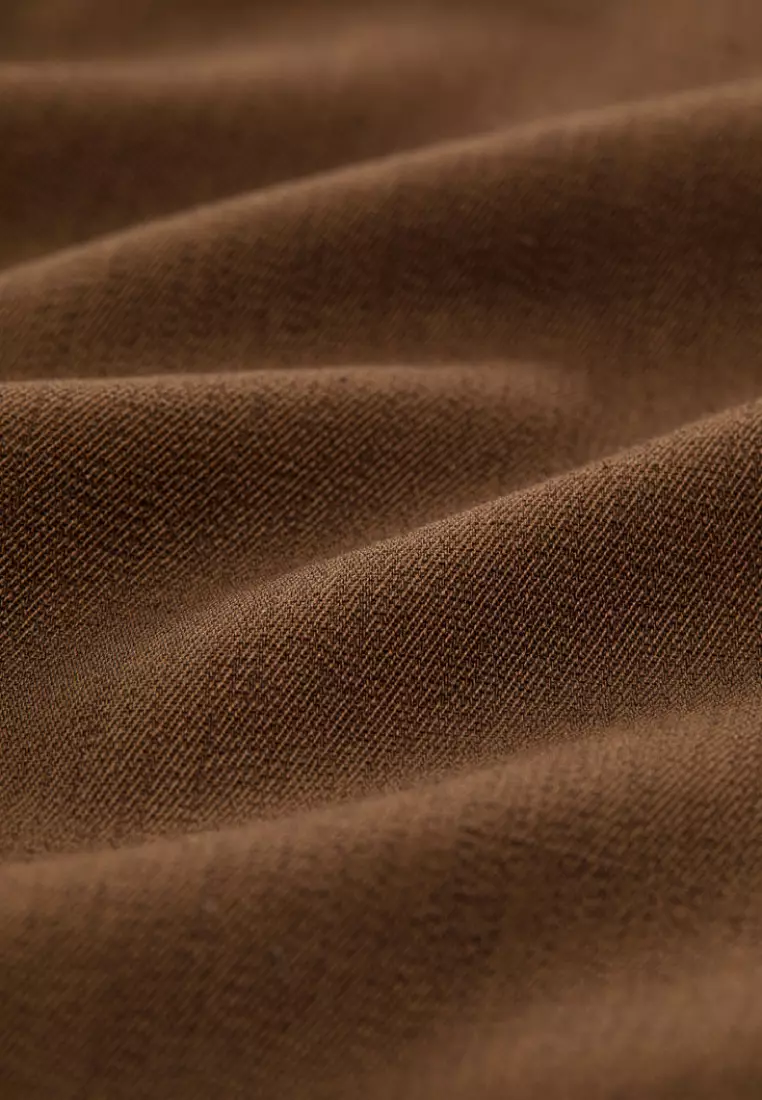 Dull Gold Cooling Drawstring Tapered Trousers