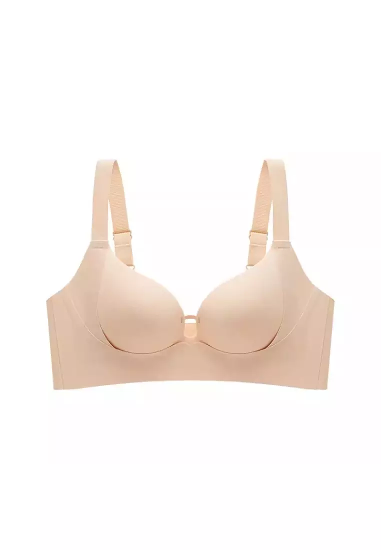 Premium Miller Seamless Wireless Push Up Bra in Nude