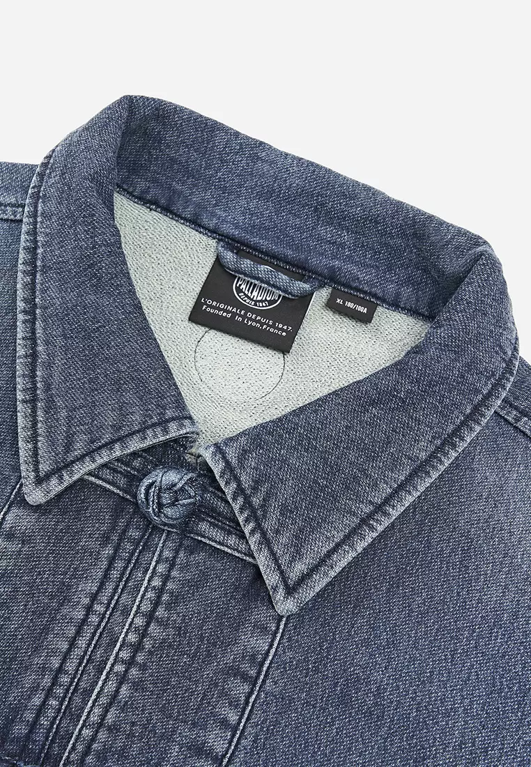 男裝 PALLADIUM LOGO 洗水牛仔外套