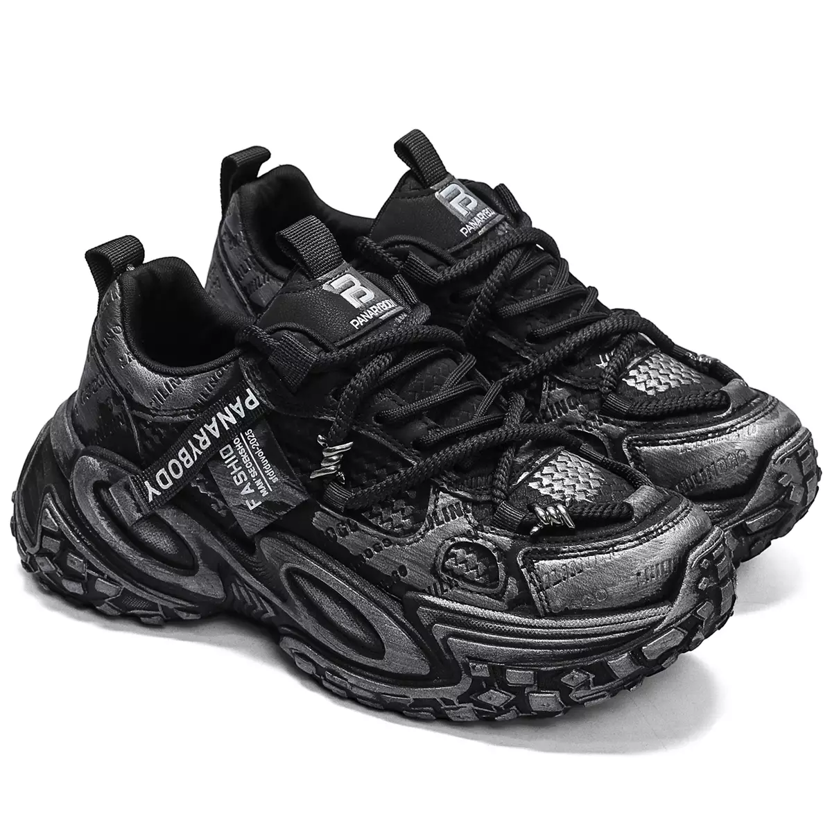 LURAD Sneakers Pria Hak Tebal Non Slip Anti Licin Unik QNK805