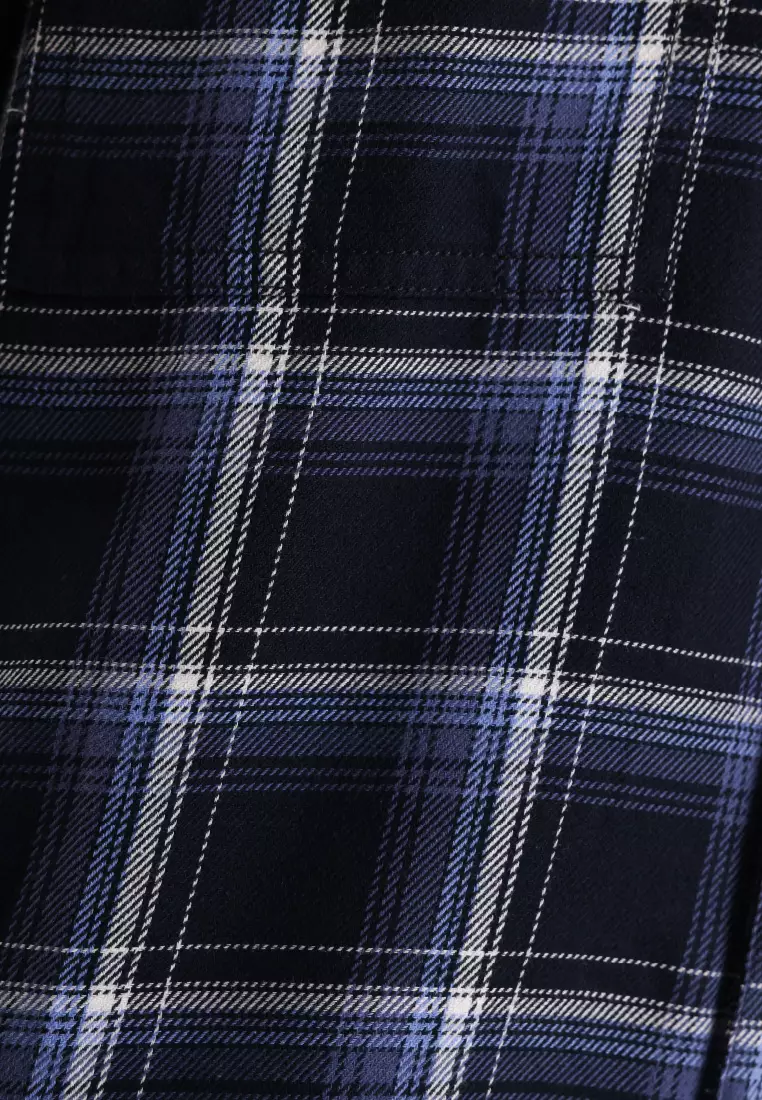 Used 1968 - Ansel Kemeja Pria Lengan Pendek Relaxed Fit Motif Kotak