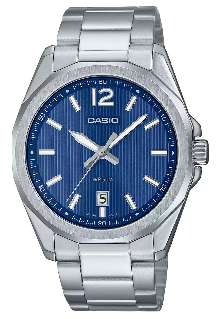 Jam casio silver hot sale