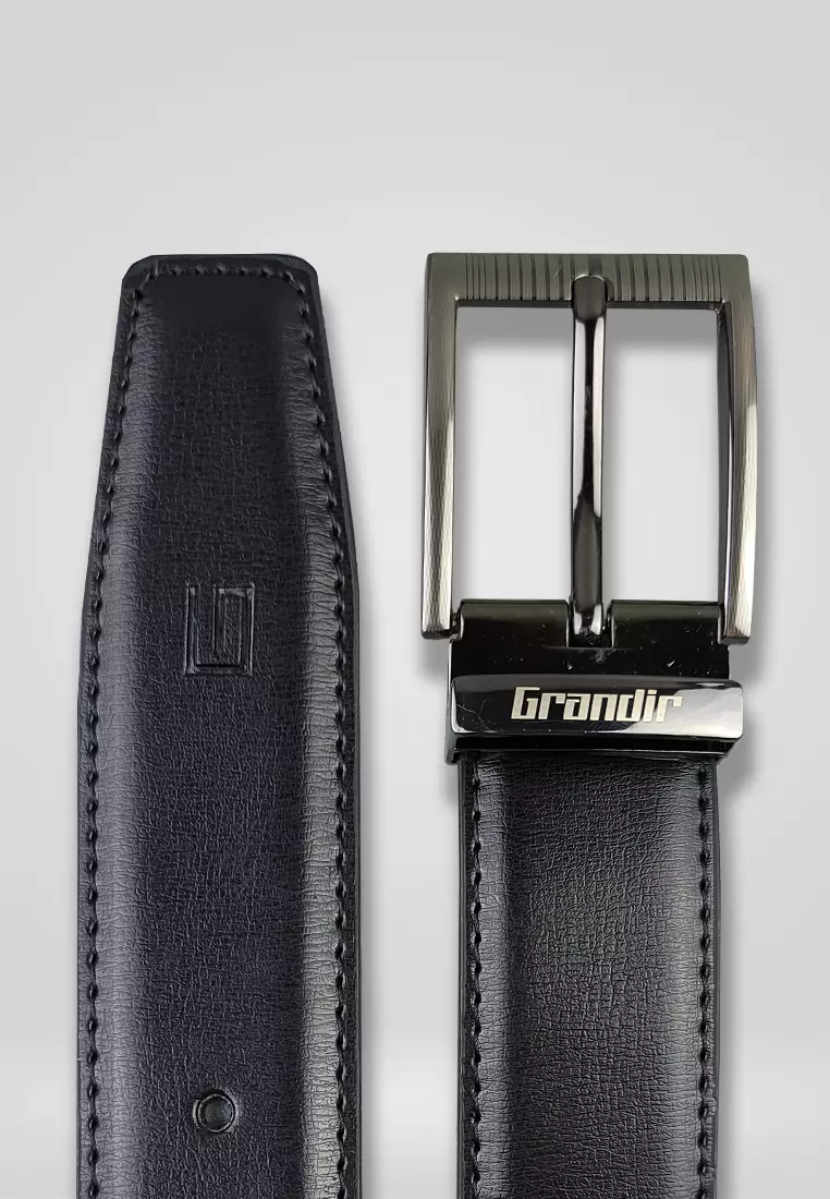 Grandir Ikat Pinggang Pria Kulit Sintetis Premium Sabuk Gesper Men Belt P