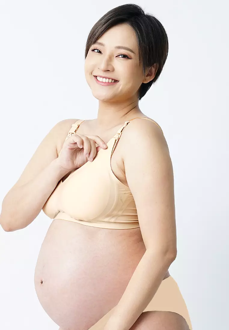 Neutral Antibacterial Seamless Wireless Nursing Bra