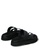 Rag & CO. black Slip-On Leather Sandal Rag & Co X F2C6ASH93A0EEDGS_4