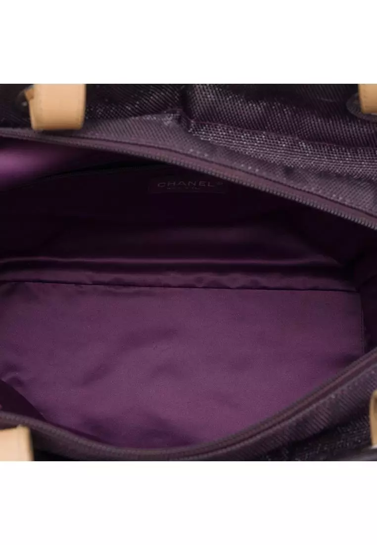 Pre-Loved Chanel Large Quilted Canvas Paris Biarritz Tote